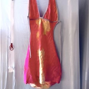 Tie Dye Halter Dress